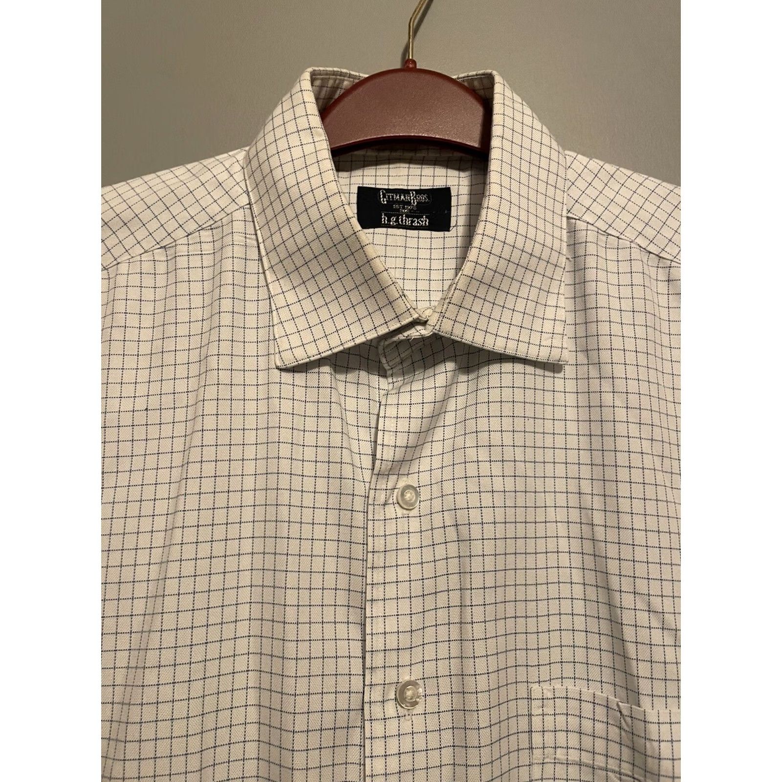 Vintage Gitman Bros Shirt Mens XL White Button-Up Oxford Cotton Slim Button-Down Collar Vintage No (B101) Size US XL / EU 56 / 4 - 2 Thumbnail