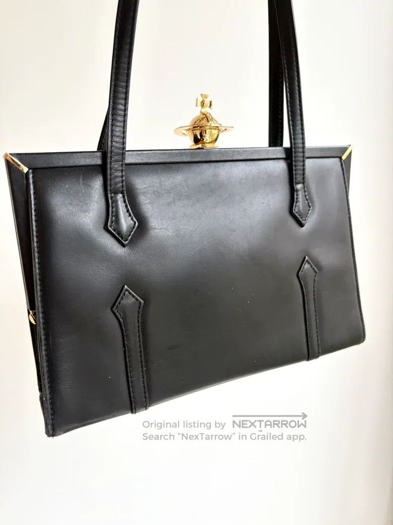 Vivienne Westwood Vivienne Westwood size os Vintage Black Saturn Shoulder Bag Size ONE SIZE - 2 Thumbnail