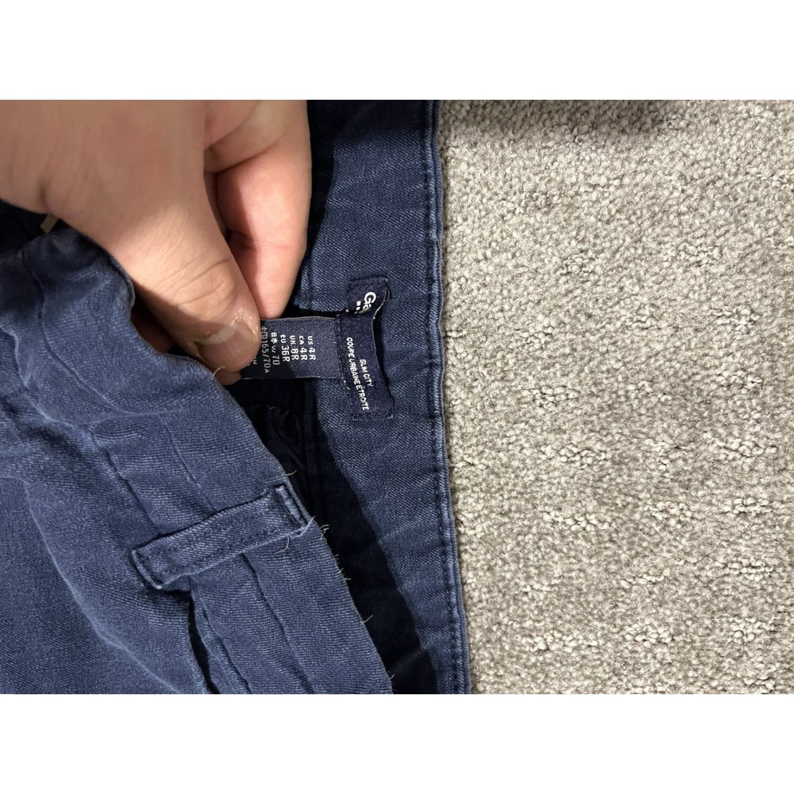 Gap Gap Slim City Womens Pants 4R Chino Slim Straight Blue 29in Regular Size Type: 4 Womens Size 27" / US 4 / IT 40 - 6 Thumbnail