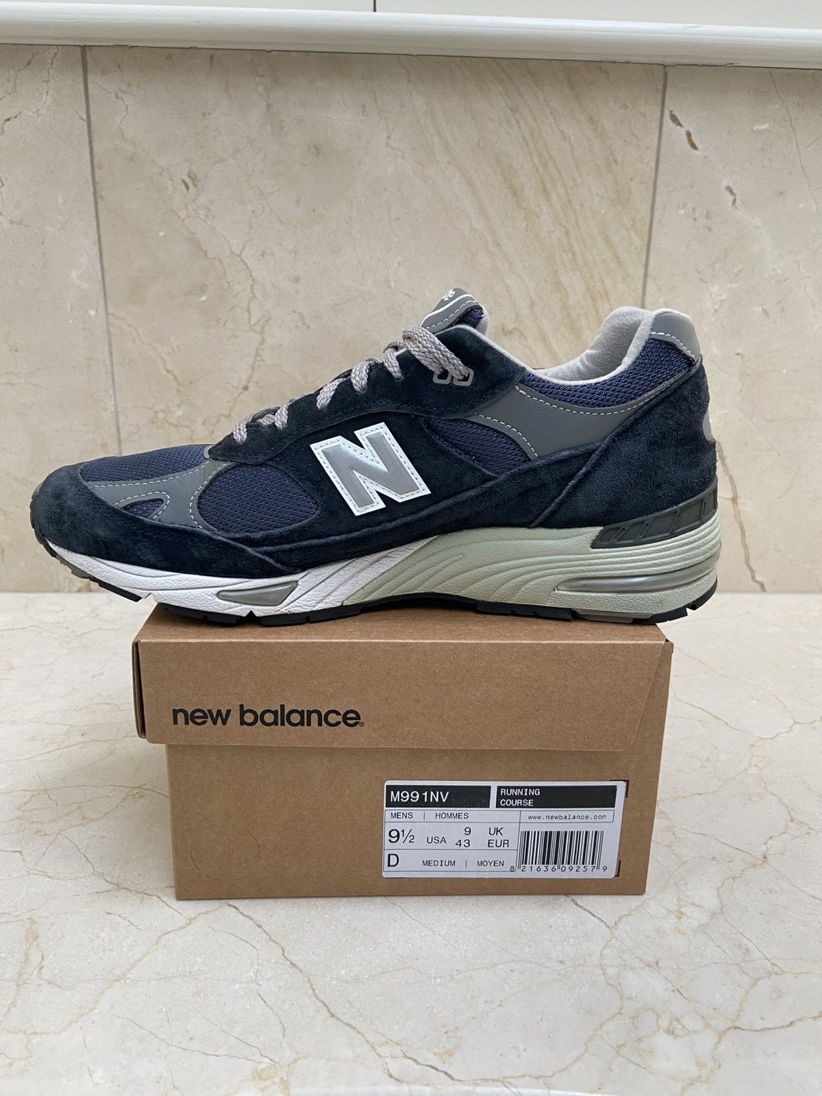New Balance New Balance 991 Navy Made in UK Size US 9.5 / EU 42-43 - 4 Thumbnail