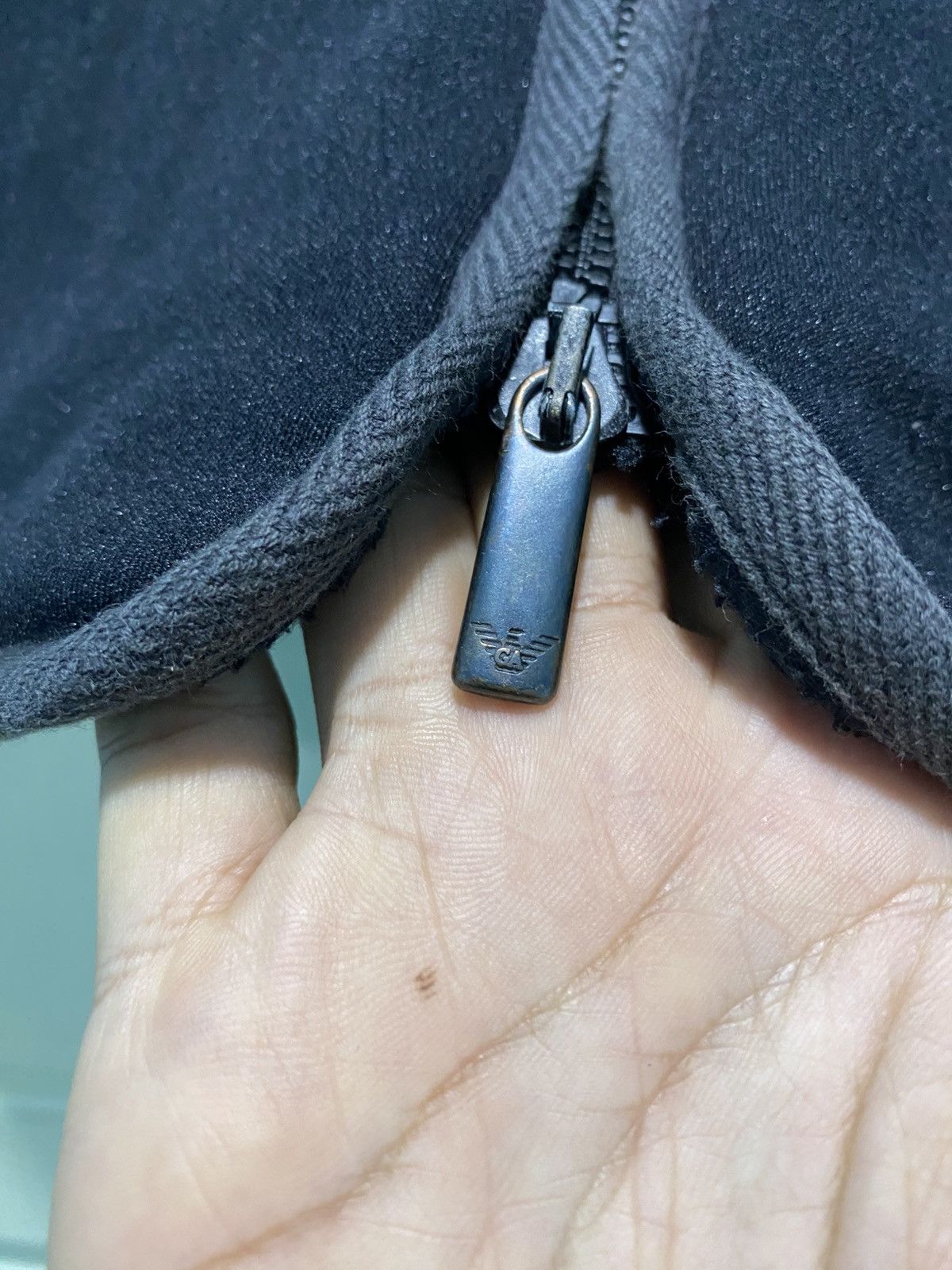 Emporio Armani Emporio Armani Hooded Zip Jacket Wool Knit Minimalist Style Size US S / EU 44-46 / 1 - 9 Thumbnail