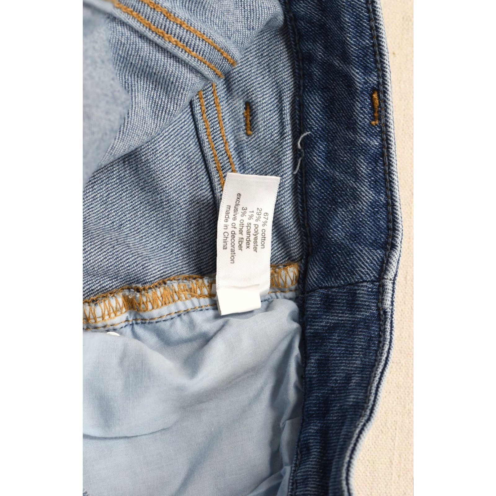 Vintage Lane Bryant Jeans Size 22 Signature Fit Mid-Rise Boyfriend Distressed Light Wash Denim Blue 5-Pocket Distressed Regular Plus Women Mens Size 40" / US 18 - 8 Thumbnail