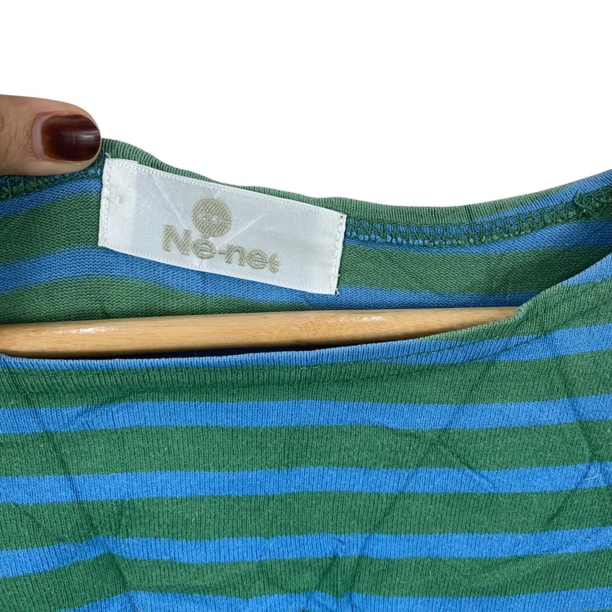 Ne-Net NE-NET TSUMORI CHISATO Cat Striped Blouse Tee Shirt Top Size S / US 4 / IT 40 - 7 Thumbnail