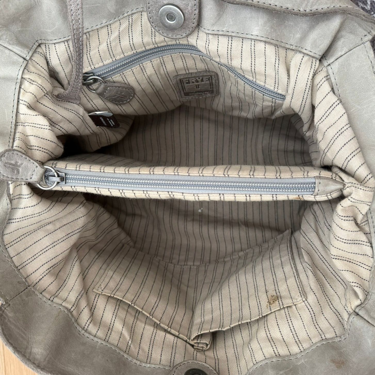 Frye Frye Melissa Gray Leather Tote Shouder Bag Size ONE SIZE - 6 Thumbnail
