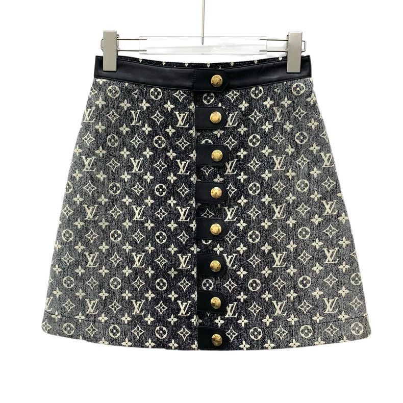 Louis Vuitton 23 black and grey logo full print cotton sin