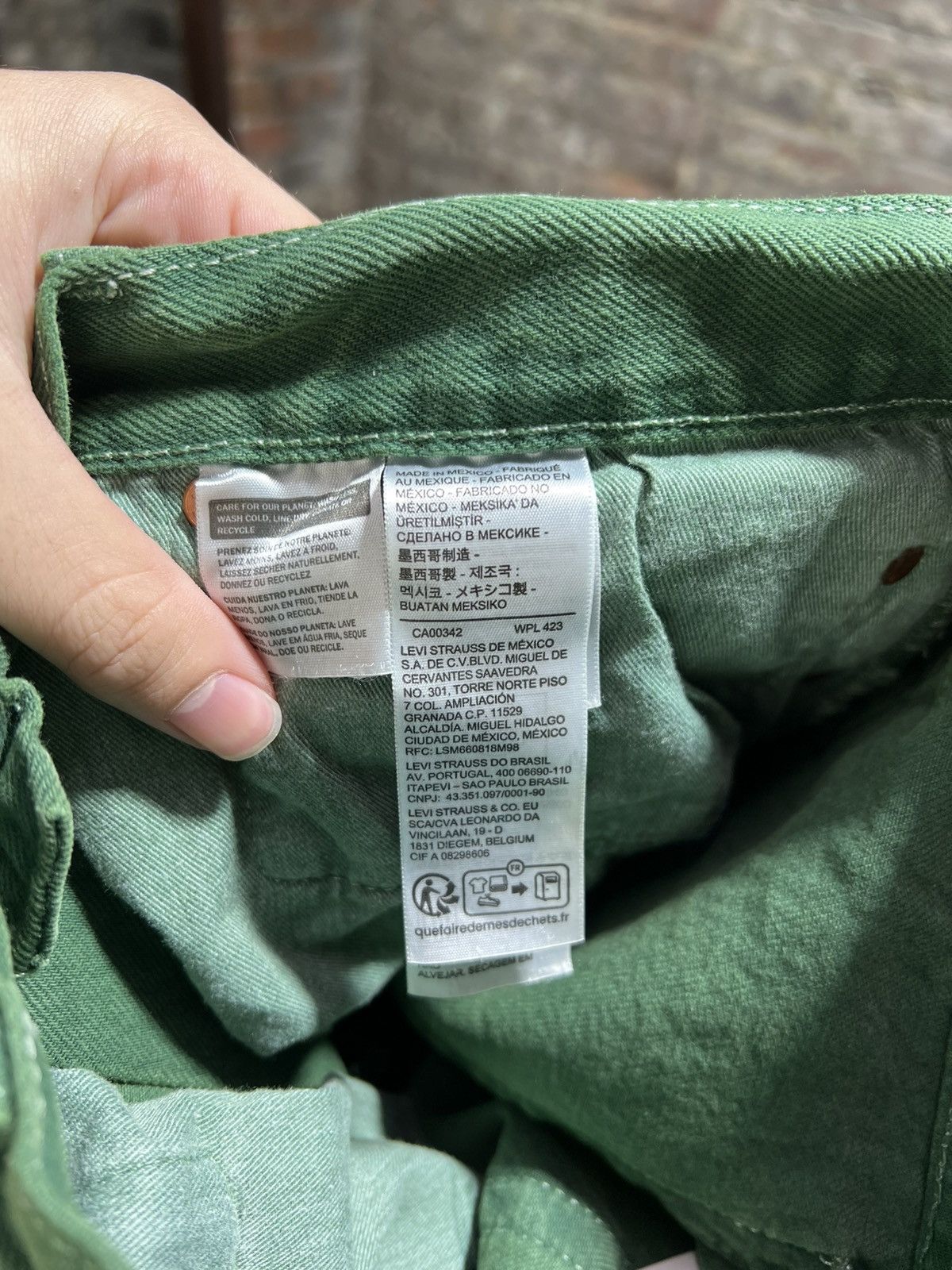 DENIM TEARS Denim Tears x Levi’s Green Jeans Size US 31 - 4 Thumbnail