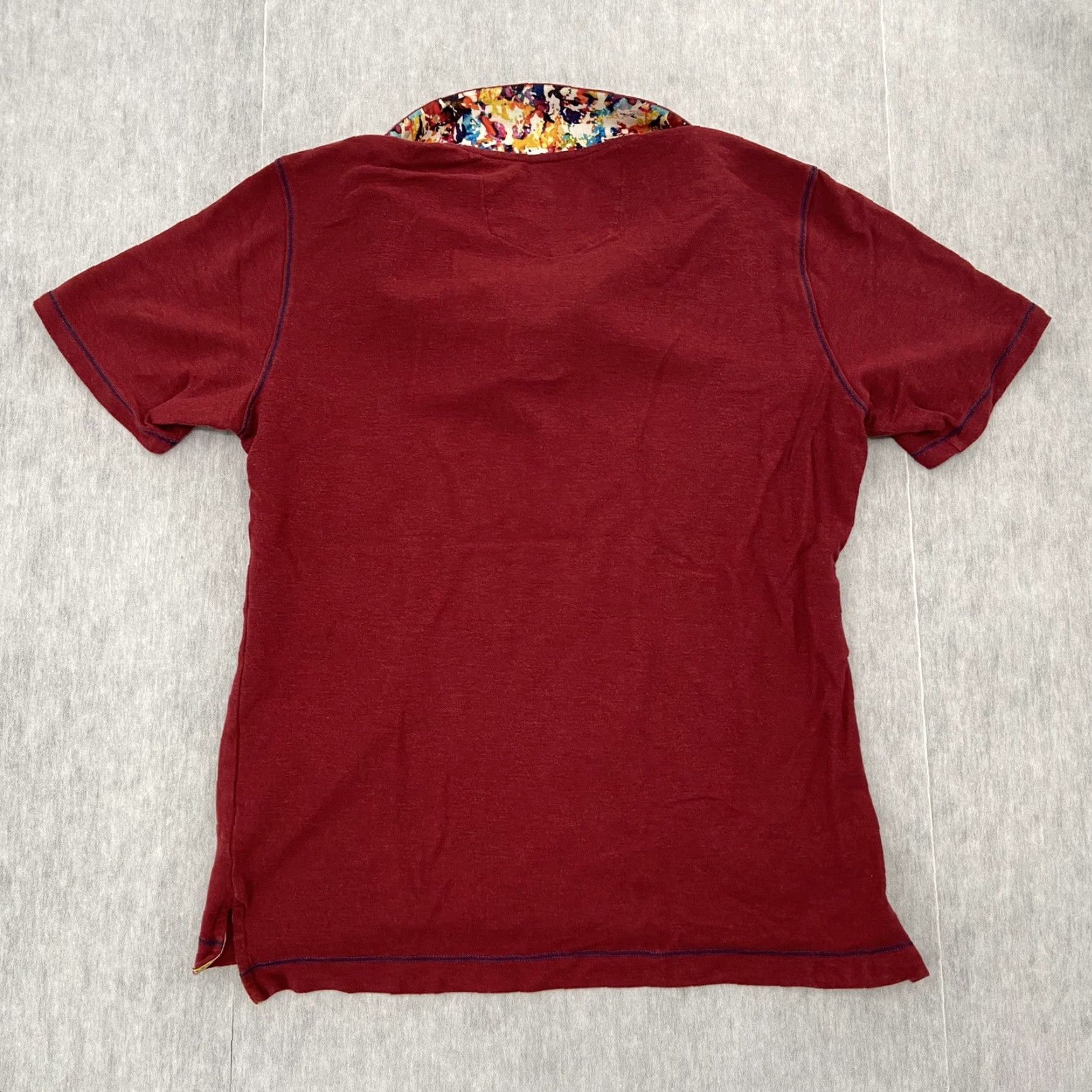 Robert Graham Robert Graham Shirt Adult Small Red Colorful Collar Classic Fit Mens Designer Size US S / EU 44-46 / 1 - 2 Thumbnail