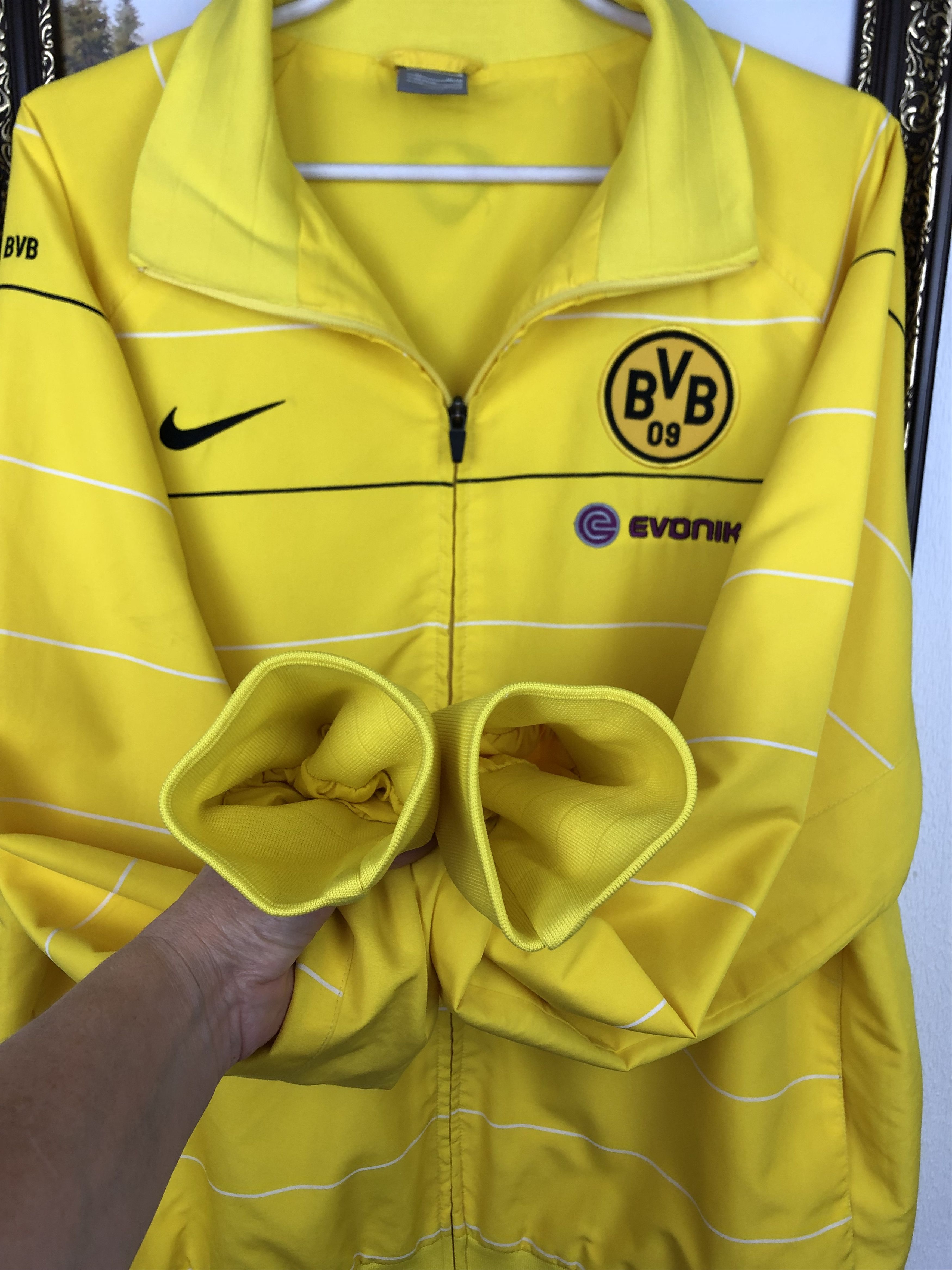 Nike × Vintage Vintage Nike Borussia Dortmund Football Track Soccer Jacket Size US XL / EU 56 / 4 - 7 Thumbnail