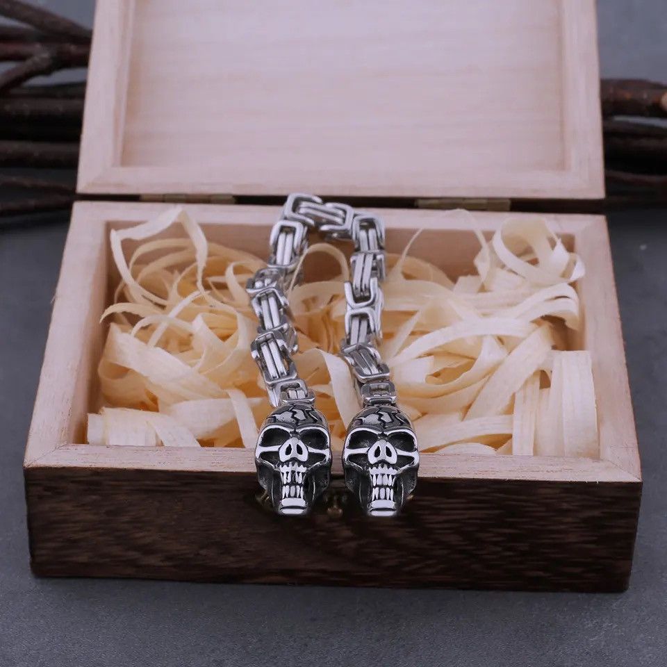 Jewelry Neo-Gothic Men's Stainless Steel Bracelet Size ONE SIZE - 3 Thumbnail