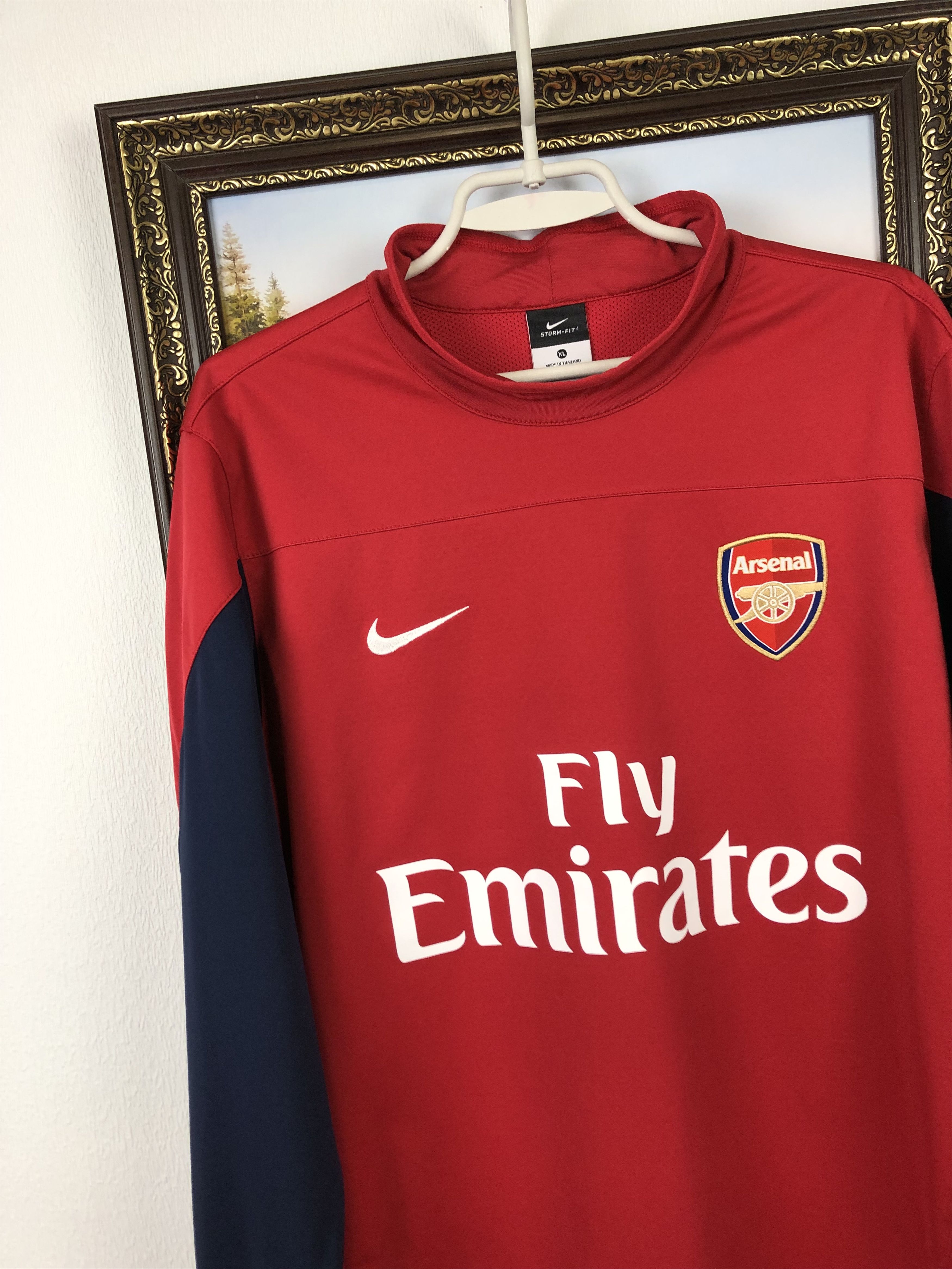 Nike Vintage Arsenal Football Sweatshirt Player Issue Soccer Rare Size US XL / EU 56 / 4 - 4 Thumbnail