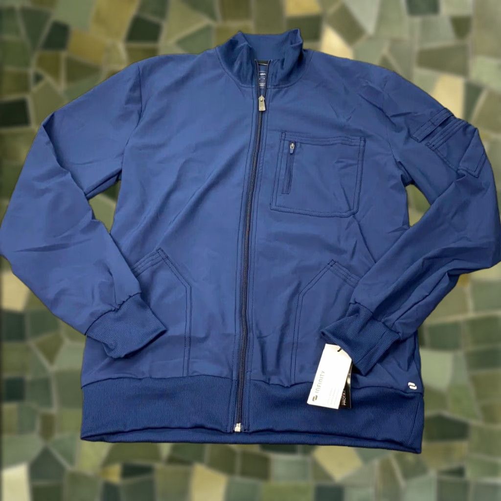 Vintage VINTAGE Infinity Jacket Mens M Blue Lightweight Zip Stretch PROTX2X NWT Size US M / EU 48-50 / 2 - 1 Thumbnail