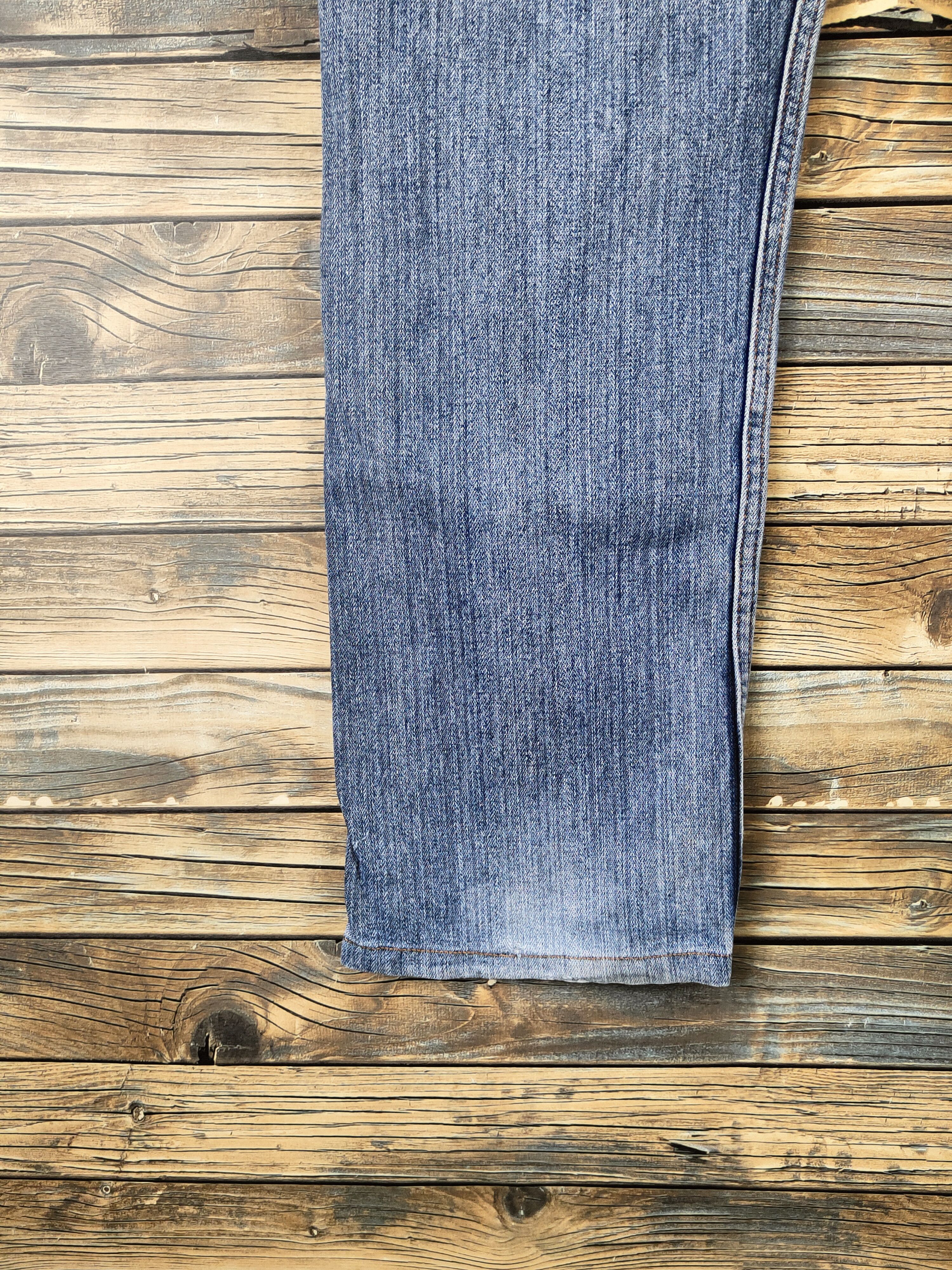 Japanese Brand DL Nylaus Blue Distressed Ripped Jeans #46-104 Size US 32 / EU 48 - 10 Thumbnail