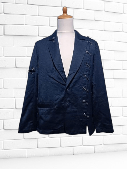 Japanese Brand Black Blazer Mad Punk Suit Jacket Size US L / EU 52-54 / 3 - 1 Thumbnail