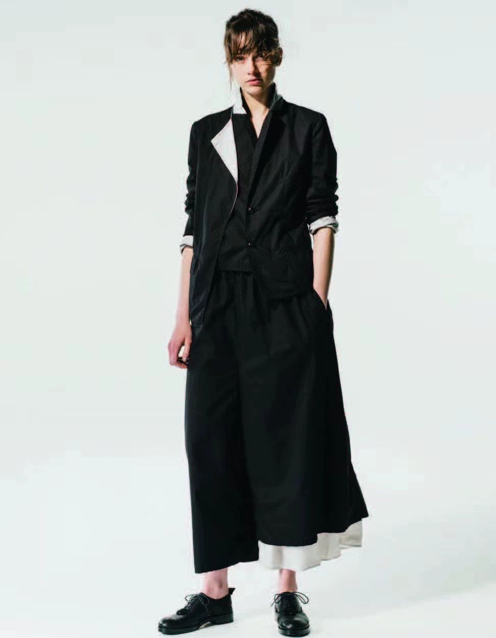 Yohji Yamamoto Yohji Yamamoto y's20ss B&W Colorblocked Blazer 1 NWT Size S / US 4 / IT 40 - 2 Thumbnail