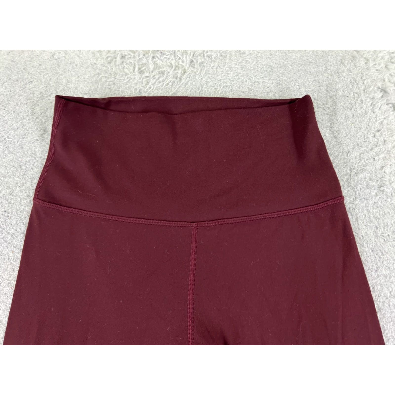 Lululemon Lululemon Leggings Womens 2 Red Wunder Under Crop Yoga High Rise LW6AG0S Cropped Pockets 22in Inseam Relaxed Skinny Size 26" / US 2 / IT 38 - 4 Thumbnail