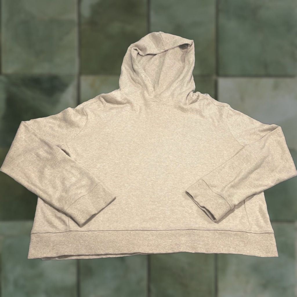Vintage Pact Hoodie Women XL Organic Cotton Beige Cozy Pullover Casual Long Sleeve Relaxed Classic Size XL / US 12-14 / IT 48-50 - 1 Thumbnail