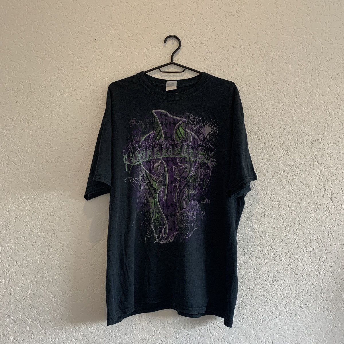 Vintage Washed Wwe Jeff Hardy Enigma Glow In The Dark Wrestling Tee Grailed 