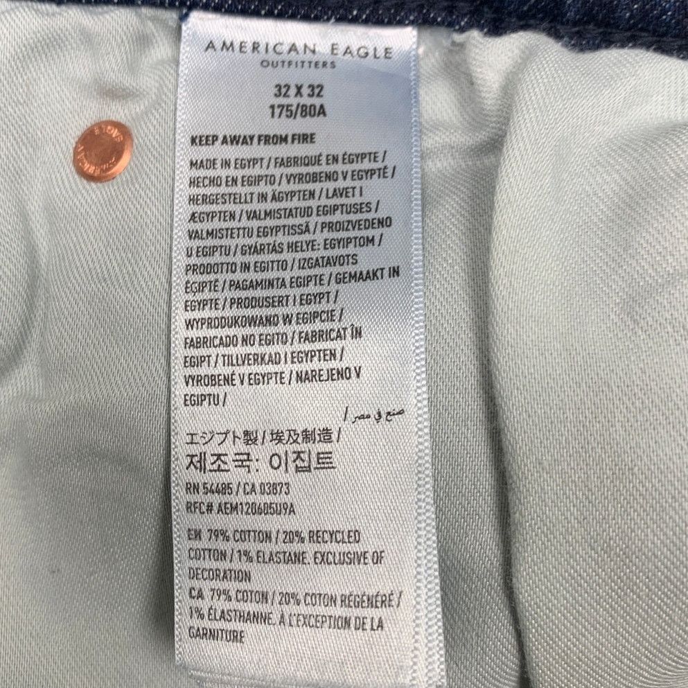 American Eagle Outfitters New American Eagle Womens 32X32 Cotton Blend Denim Jeans Size 32" / US 10 / IT 46 - 7 Thumbnail