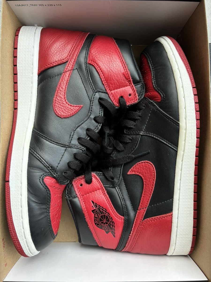 Jordan Brand × Vintage VNDS 2016 AIR JORDAN 1 RETRO BRED Size US 9.5 / EU 42-43 - 2 Thumbnail