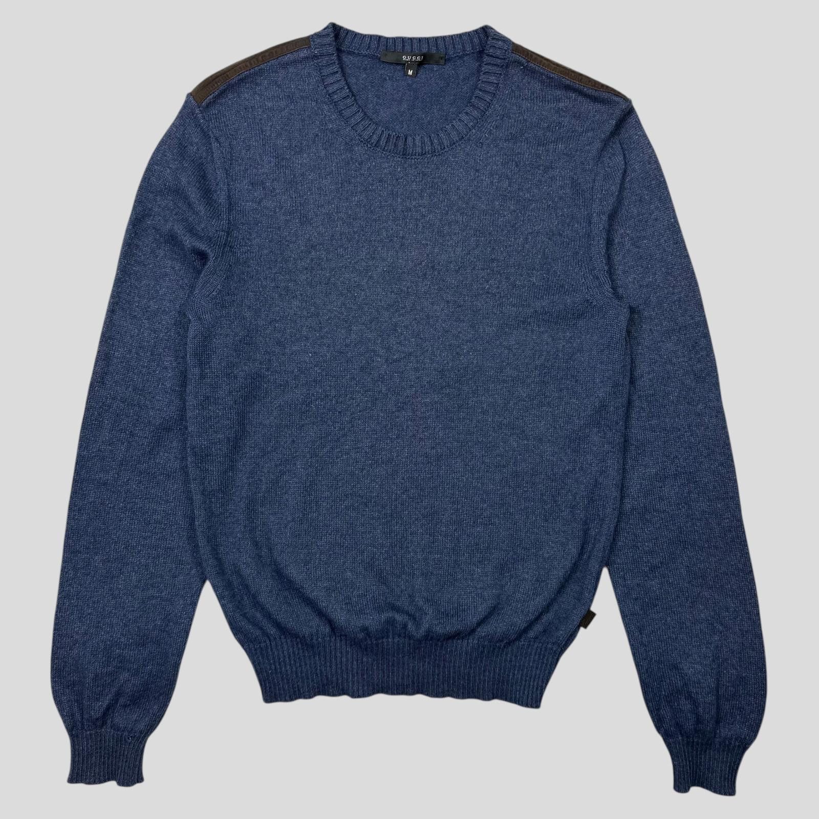 Gucci Gucci Mélange Alpaca & Angora Silk Logo Knit Jumper - S Size US S / EU 44-46 / 1 - 1 Thumbnail