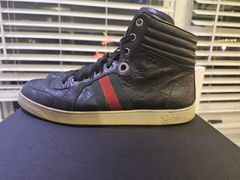 Gucci Military High Top GG 9.5 Monogram Sneakers GG-S0829-0002