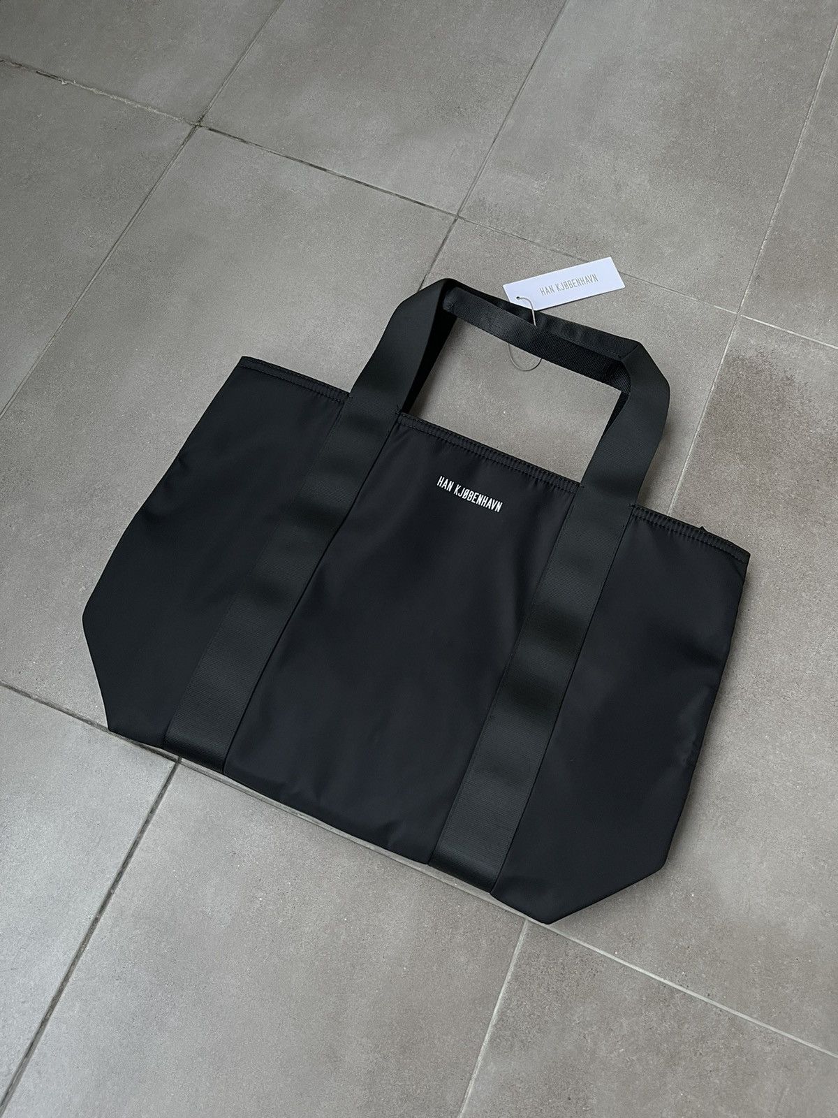 Han Kjobenhavn !DS! SS23 Han Kjobenhavn Small Logo Nylon Black Shooper Bag Size ONE SIZE - 4 Thumbnail