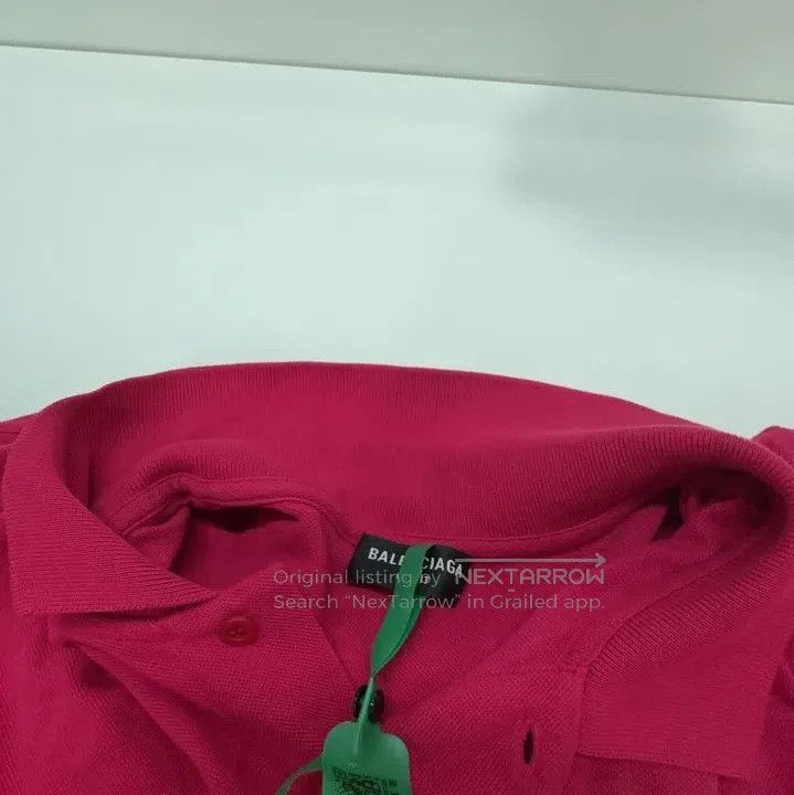 Balenciaga Balenciaga SS21 Patchwork Long Sleeve Polo Shirt. Size US XS / EU 42 / 0 - 3 Thumbnail