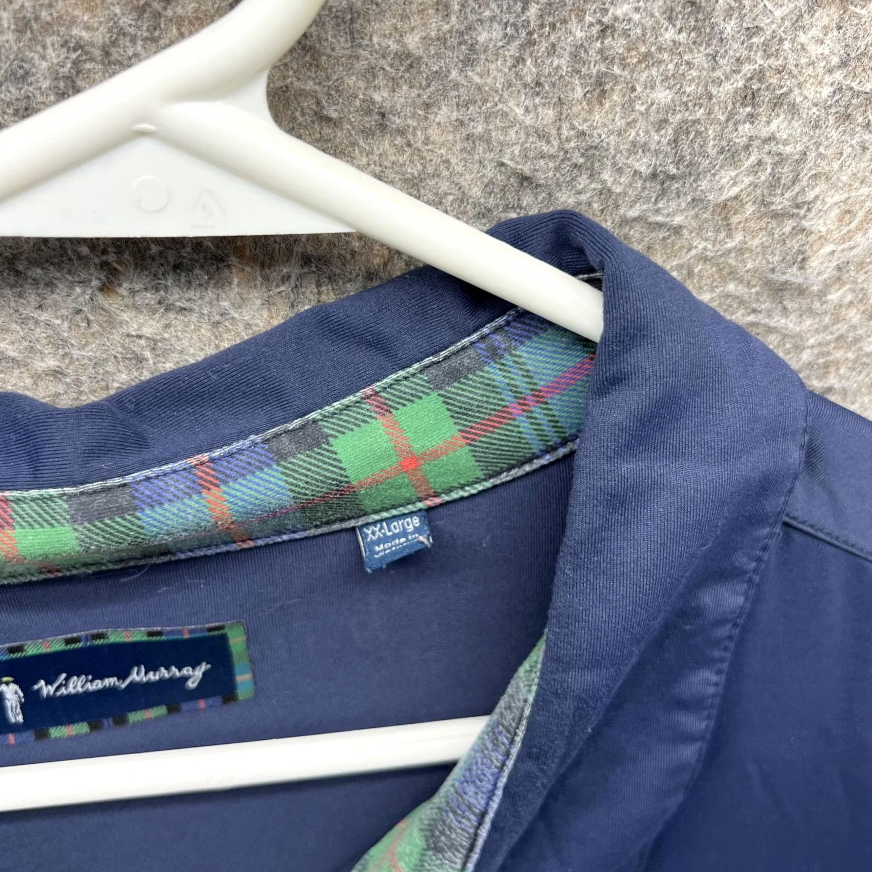 Vintage VINTAGE William Murray Polo Shirt Men XXL Blue Navy Polyester Logo Casual Preppy Stretch Shirt Size US XXL / EU 58 / 5 - 6 Thumbnail