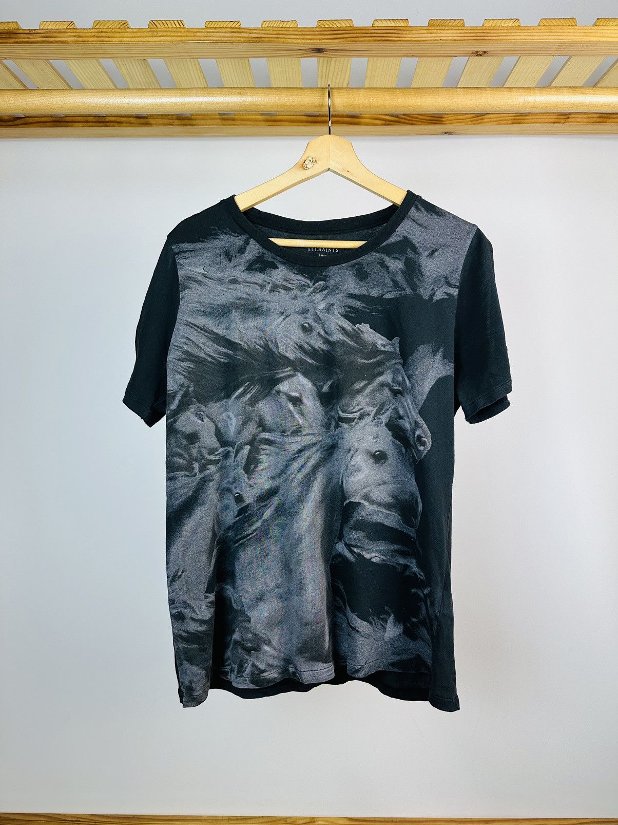 Allsaints × Vintage Allsaints vintage T-Shirt Horse Print Size L Women’s Size L / US 10 / IT 46 - 1 Thumbnail