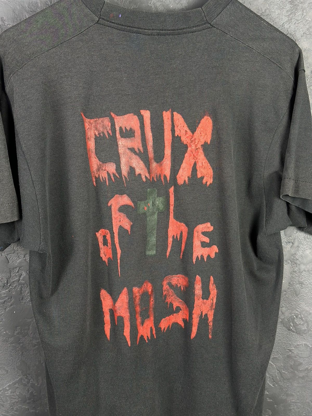 Vintage RARE!! Vintage 80s Jesus Christ 2nd World Tour Black T Shirt Size US M / EU 48-50 / 2 - 6 Thumbnail