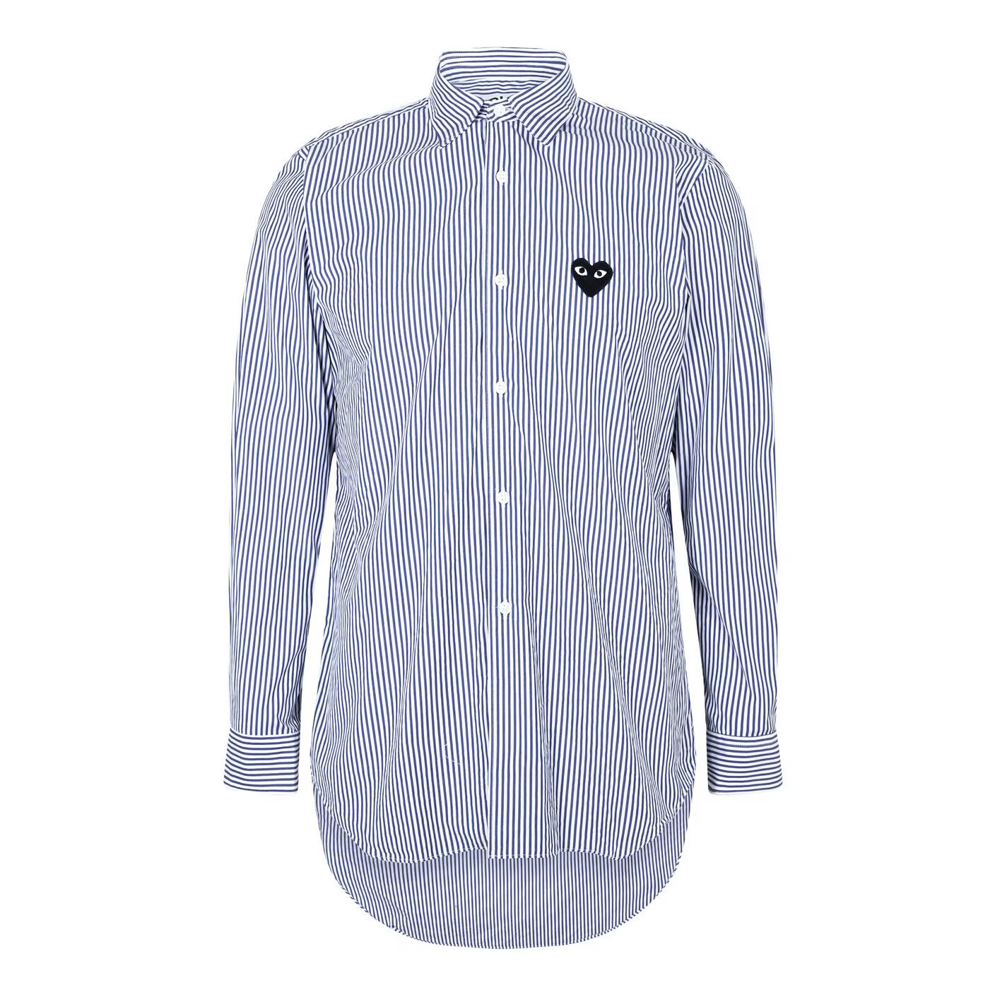 Comme des Garcons PLAY o1g2r1mq0426 Striped Long Sleeve Shirt in Multicolor Size US S / EU 44-46 / 1 - 1 Thumbnail