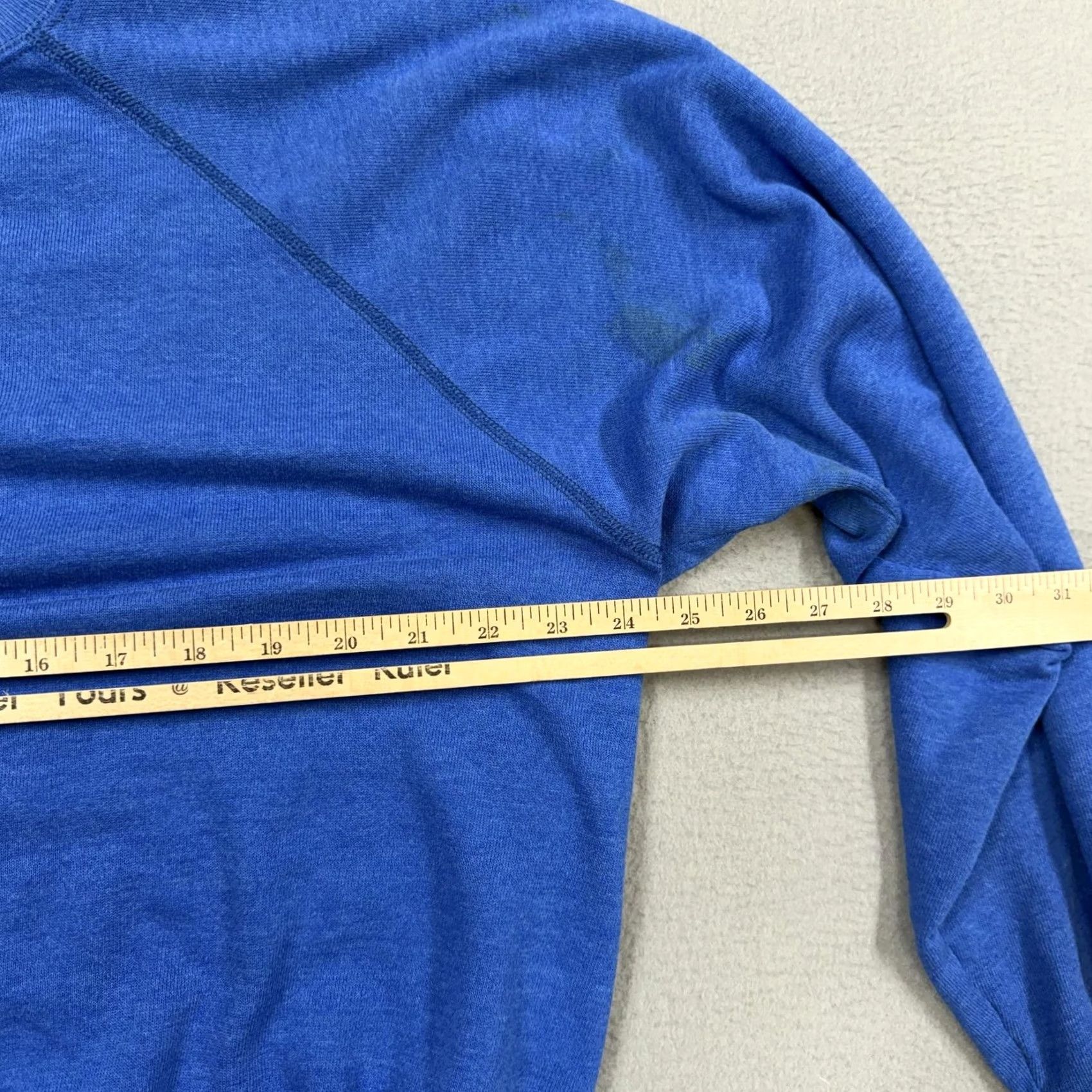 Vintage Hanes Sweatshirt Mens 1XL Blue Fleece Crewneck Sagamore Bolton Landing NY, Men's — image 5 of 6