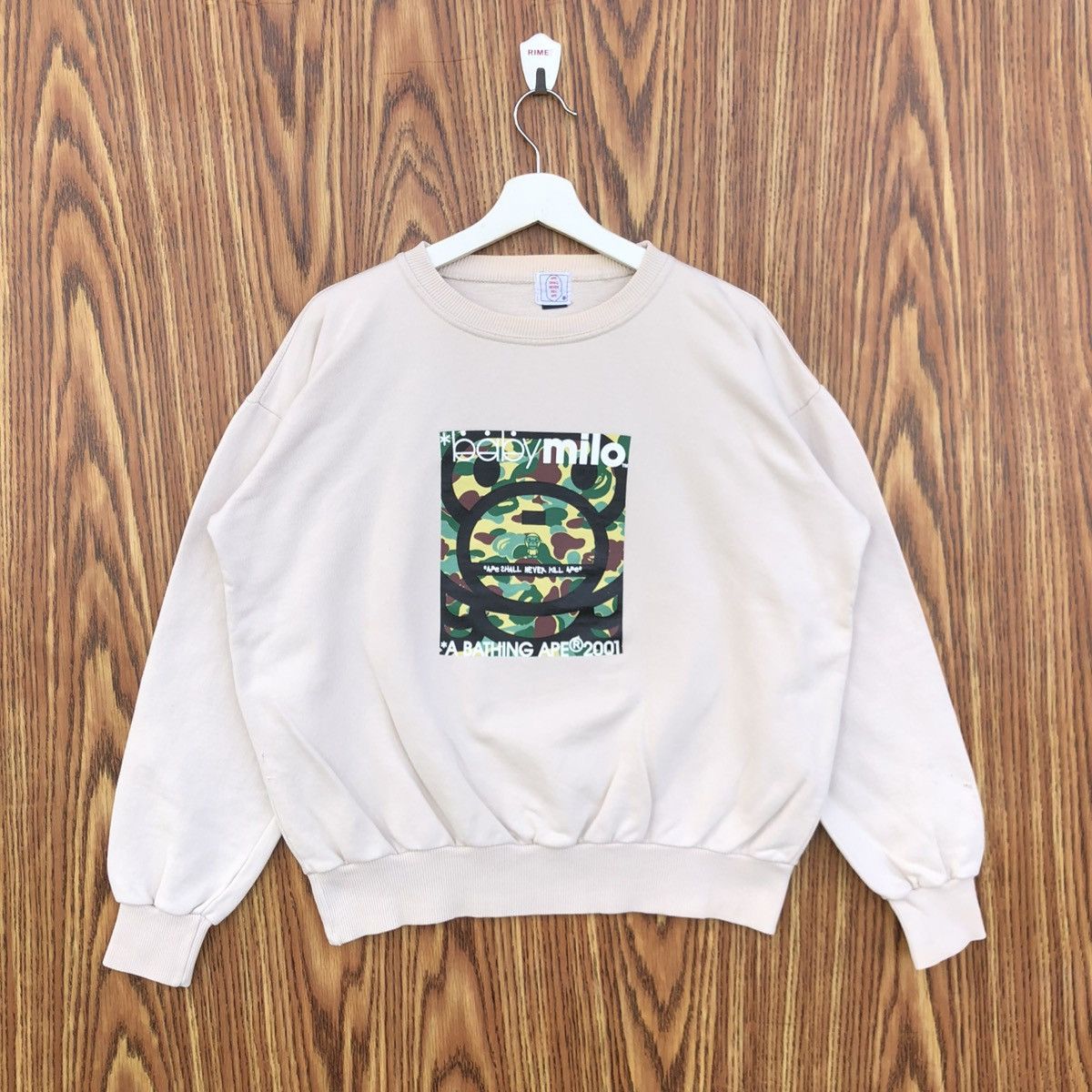 Japanese Brand Vintage Baby Milo by Bathing Ape Sweatshirt Size US L / EU 52-54 / 3 - 1 Thumbnail