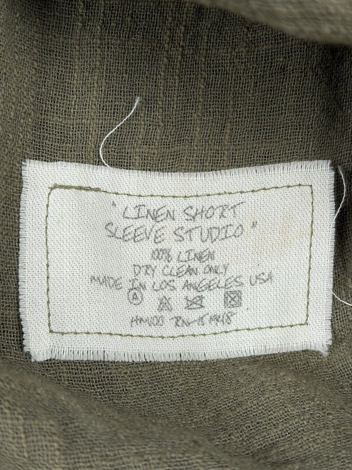 Greg Lauren Linen Short Sleeve Studio Shirt Size US M / EU 48-50 / 2 - 4 Thumbnail