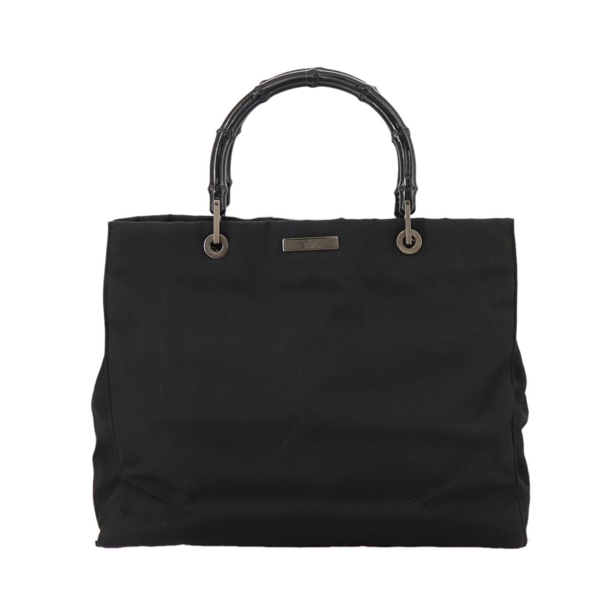 Gucci GUCCI Bamboo Hand Bag Nylon Black 002 1010 002 1010 Size ONE SIZE - 2 Thumbnail