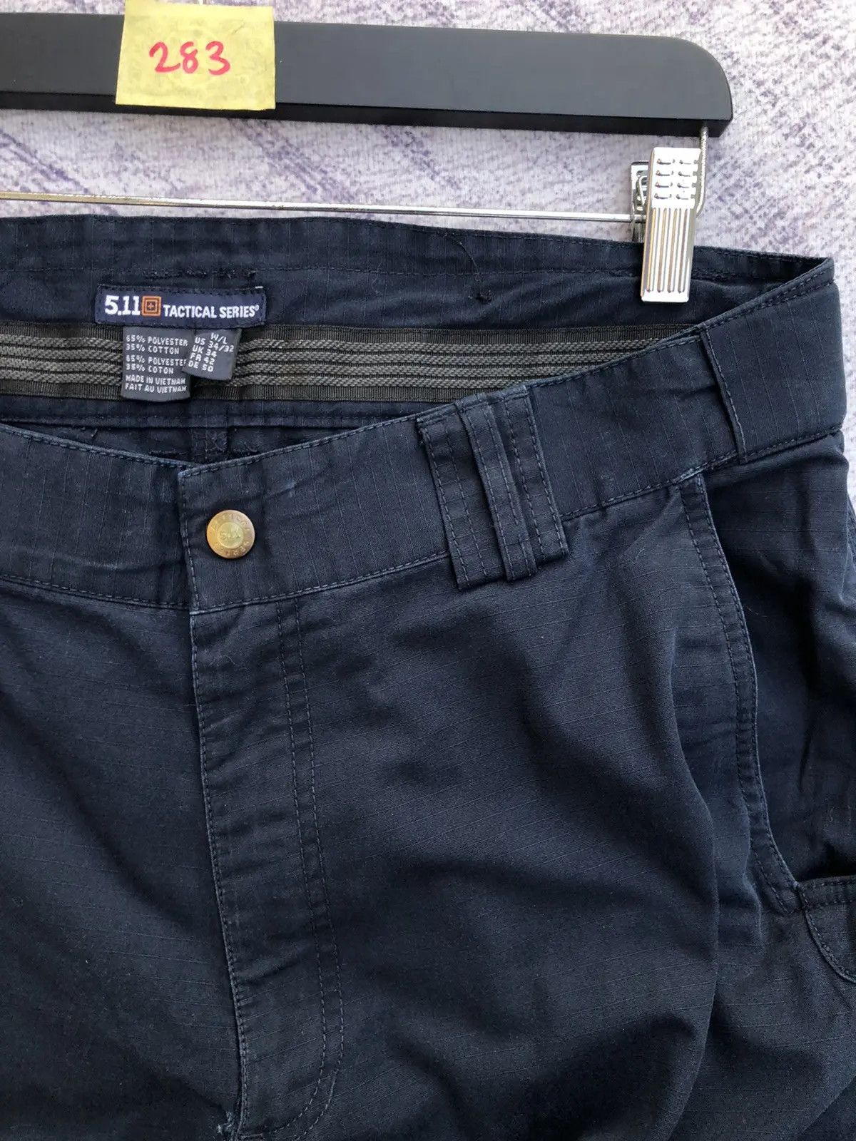 5.11 Very Rare Navy Blue Multipocket Bush Cargo Pants 9 Pocket Size US 33 - 7 Thumbnail
