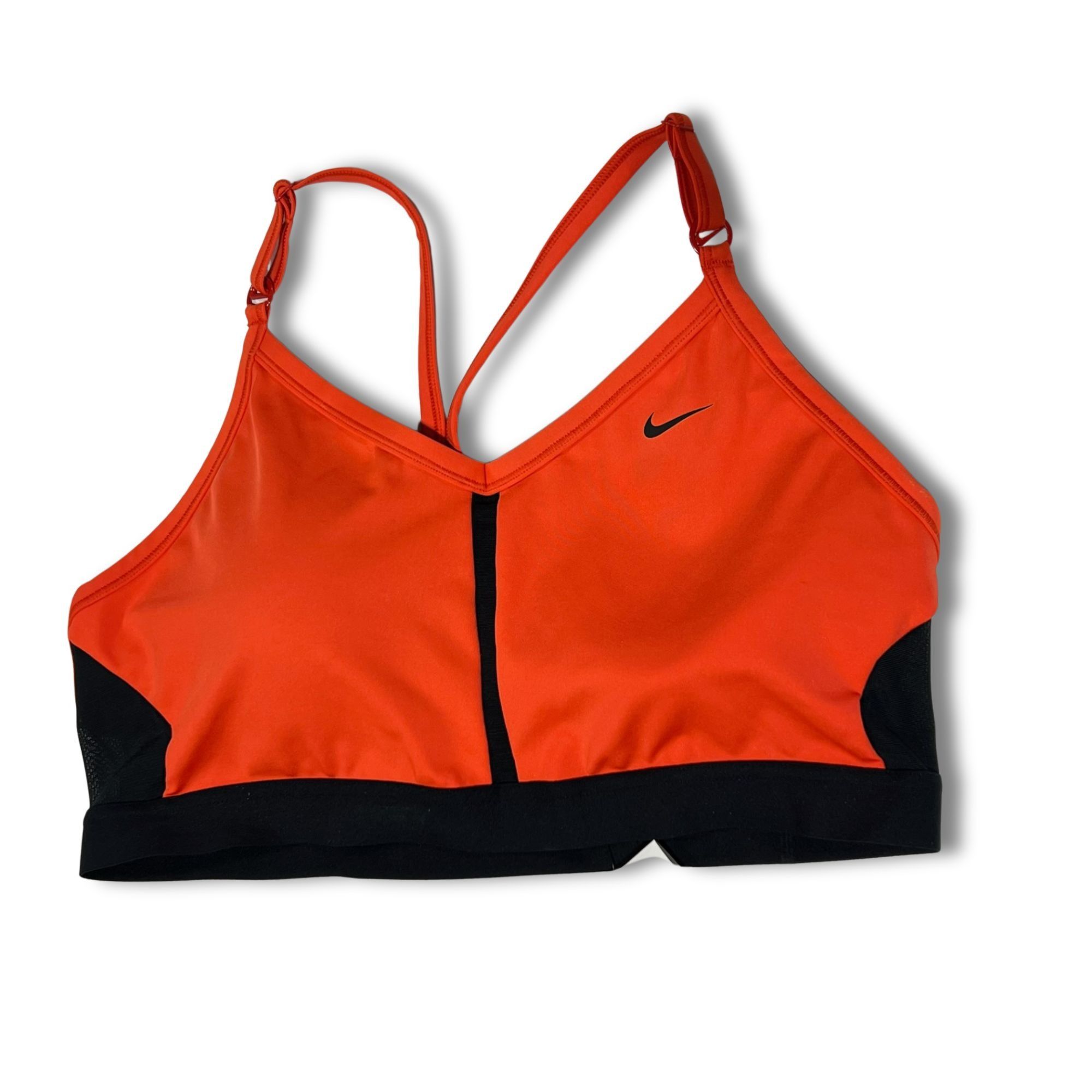 Nike NIKE Dri-FIT Sports Bra Light Support Womens XXL Orange & Bl Size ONE SIZE - 2 Thumbnail