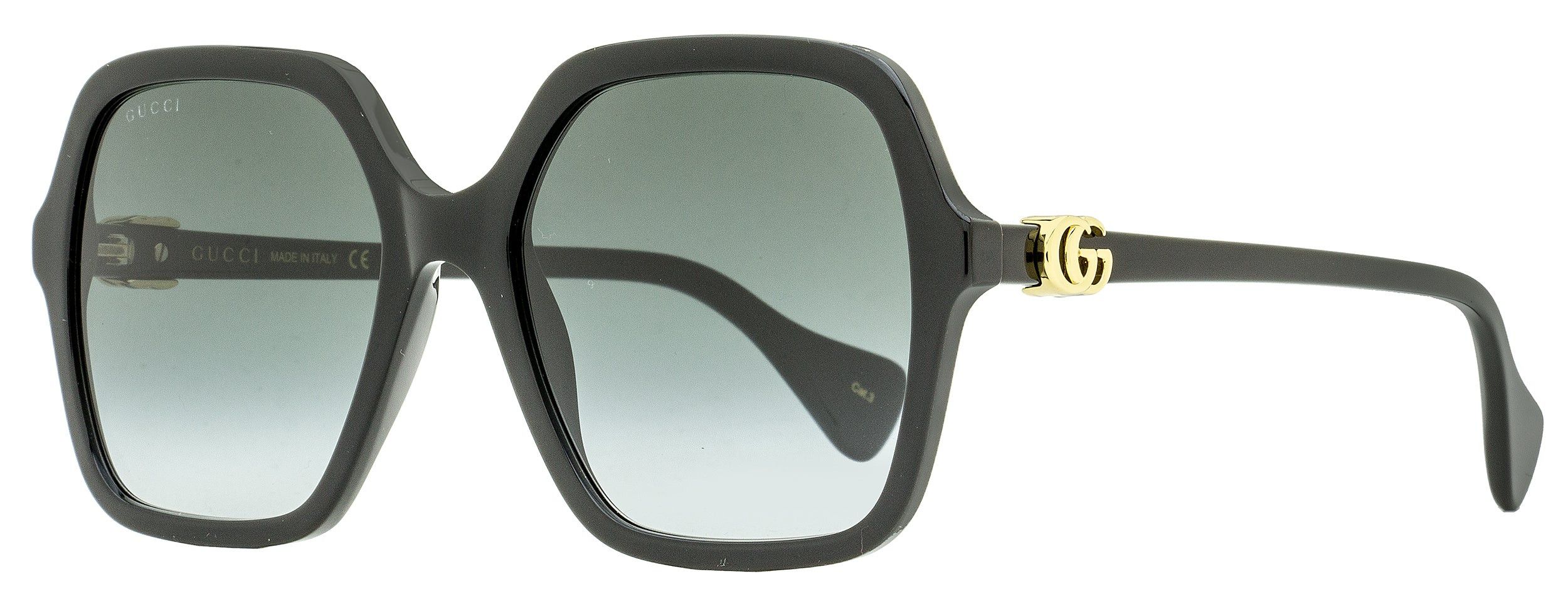 Gucci GUCCI GG0076SK 001 Gold/Black 60mm Butterfly 