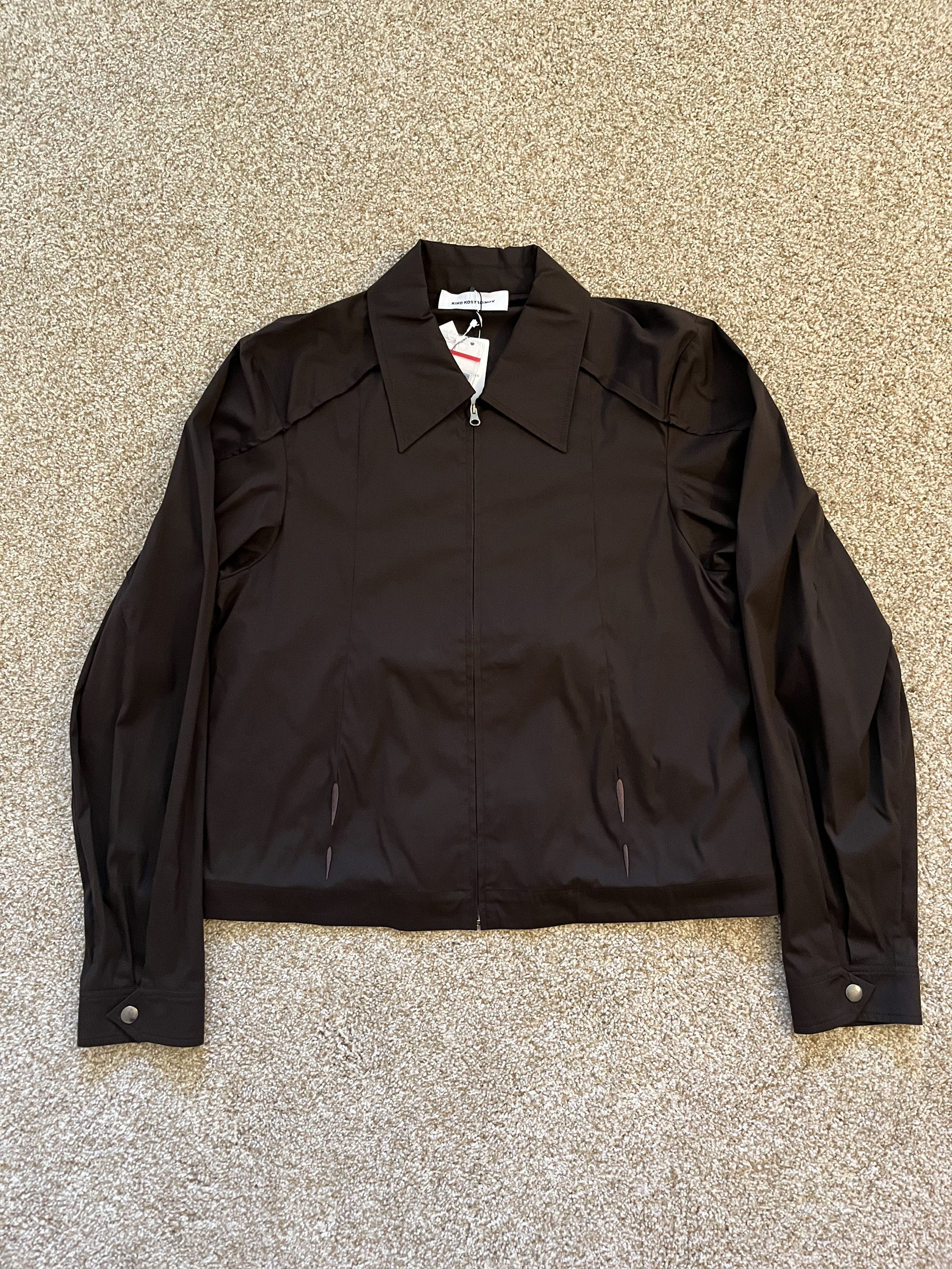 image of Kiko Kostadinov Marcel Shirt Jacket in Brown, Men's (Size Medium)