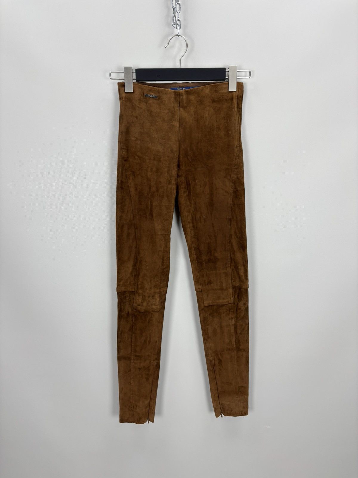 Polo Ralph Lauren Womens suede leggings Polo Ralph Lauren Size XS Color Brown Size 24" / US 00 / IT 34 - 1 Thumbnail