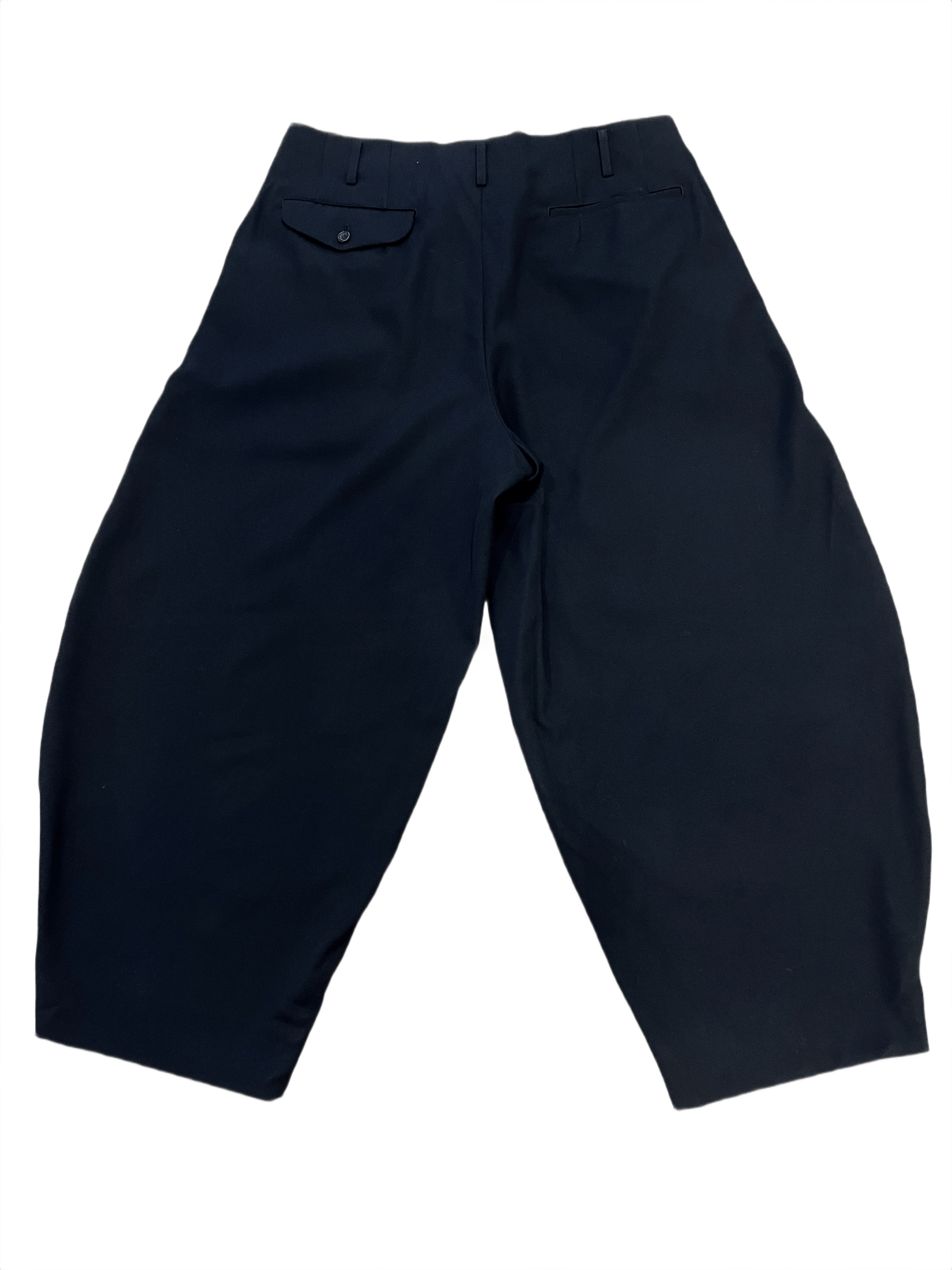 Comme des Garcons Homme Plus Gabardine Wool Loose Leg Tailored Pants Size US 34 / EU 50 - 5 Thumbnail