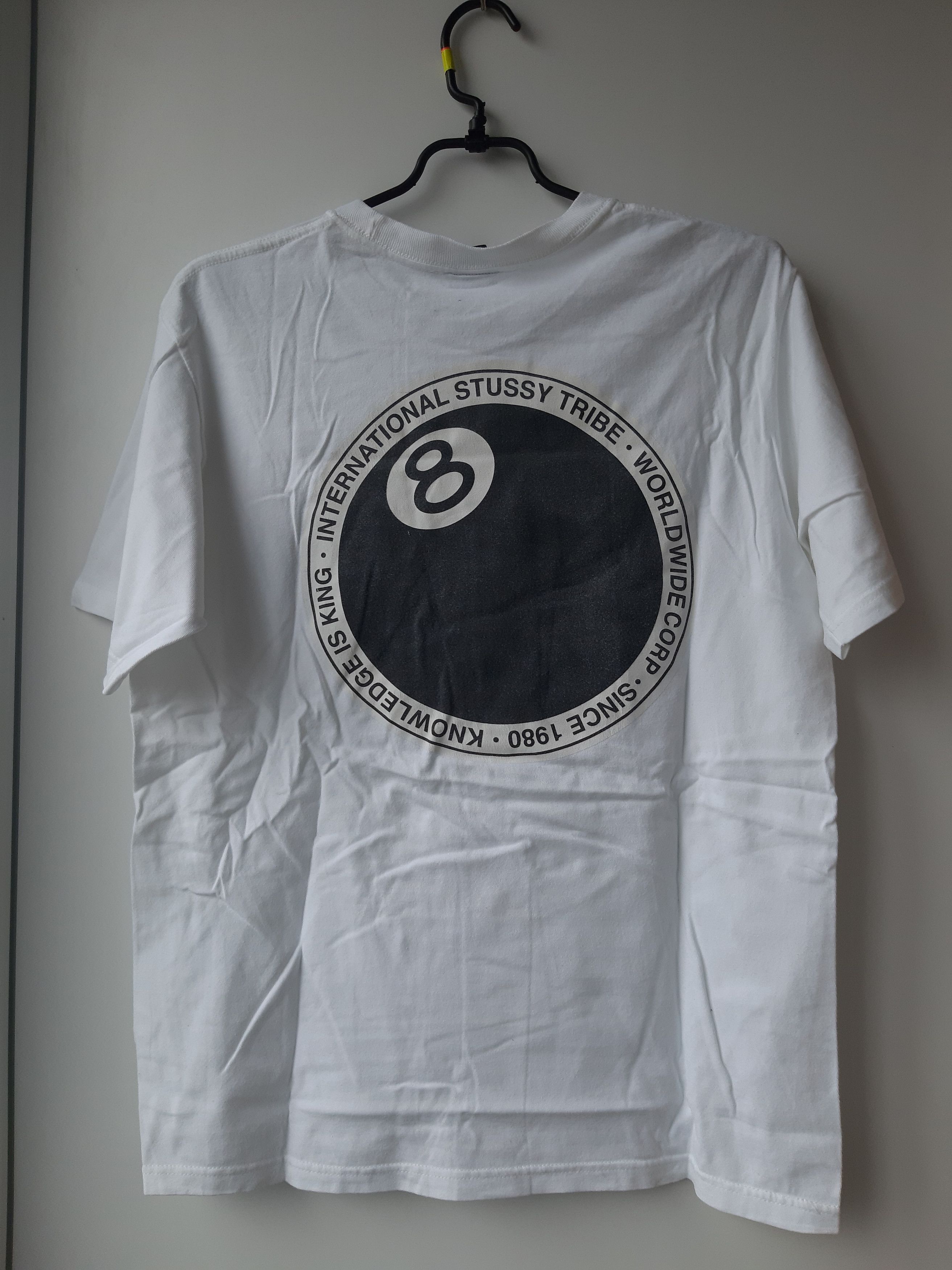 Stussy × Vintage Stussy 8 Ball Dot Tee White shirt Size US M / EU 48-50 / 2 - 7 Thumbnail
