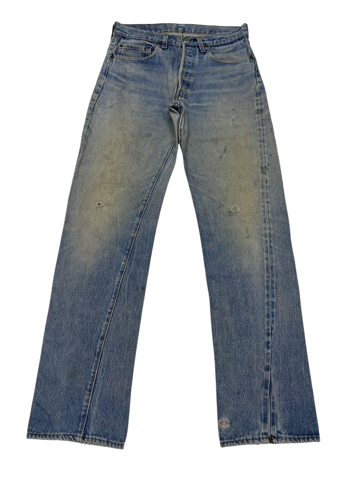 Kapital Vintage Levis 501 Selvedge release hem Distressed Denim Jean Size US 31 - 3 Thumbnail