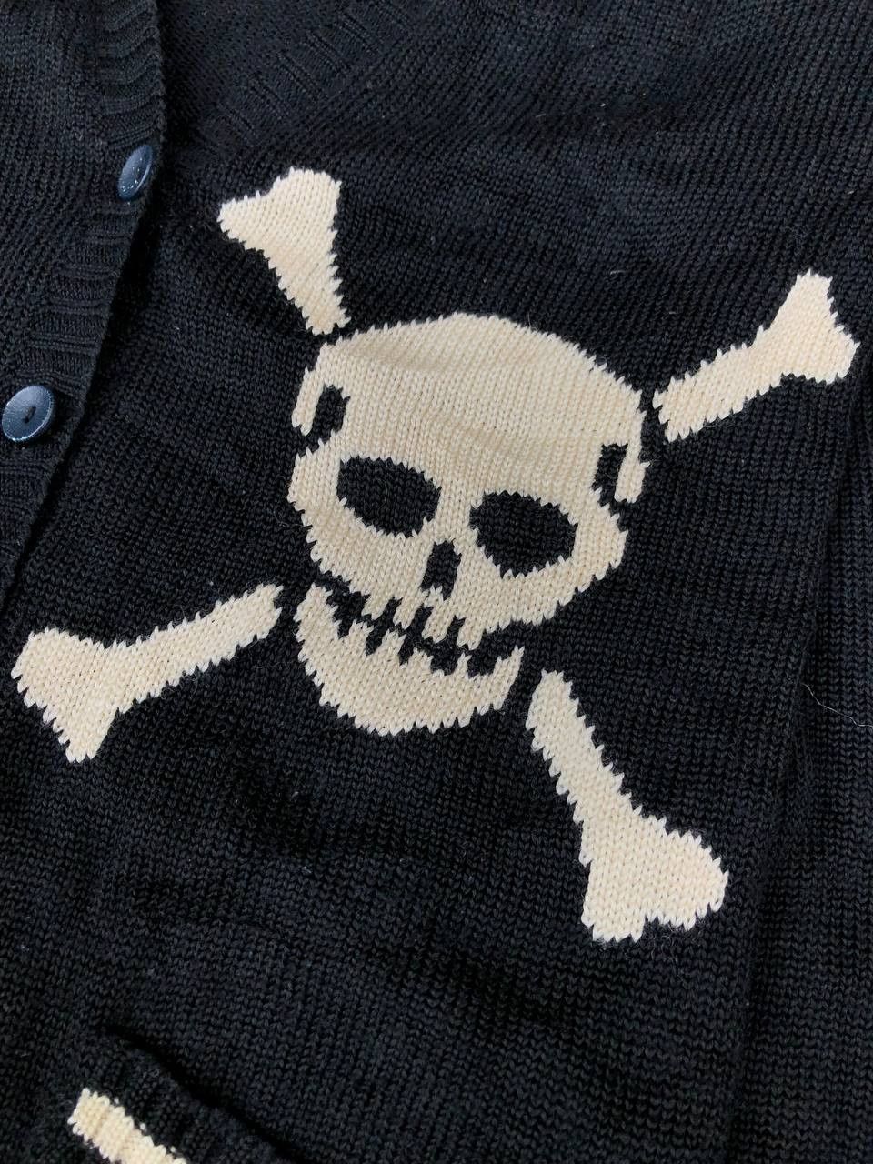 Japanese Brand × Vintage Japanese Brand Super Lovers Skull Cardi Size M / US 6-8 / IT 42-44 - 3 Thumbnail