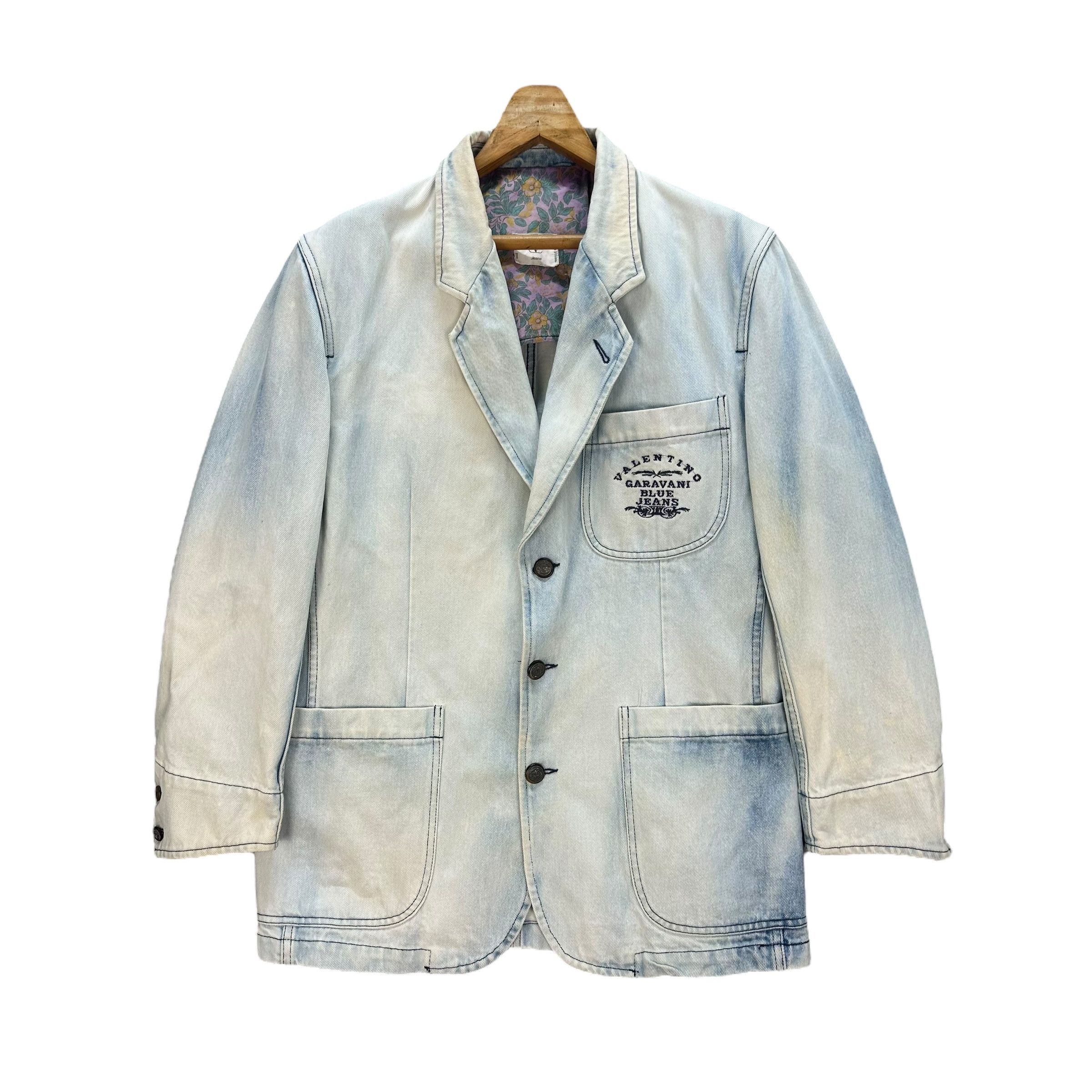 Valentino Garavani Jeans Washed Denim Casual Jacket #A7-0173