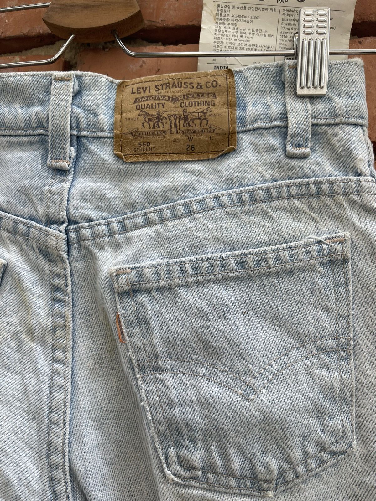 Levi's Levis Orange Tab 550 Student Jean Shorts made in USA Size US 26 / EU 42 - 10 Thumbnail