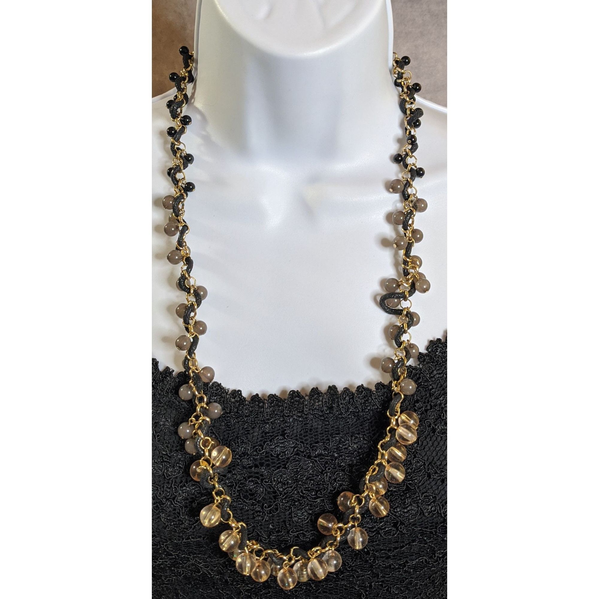 Coldwater Creek Vintage Coldwater Creek Grey Beaded Necklace Size ONE SIZE - 4 Thumbnail