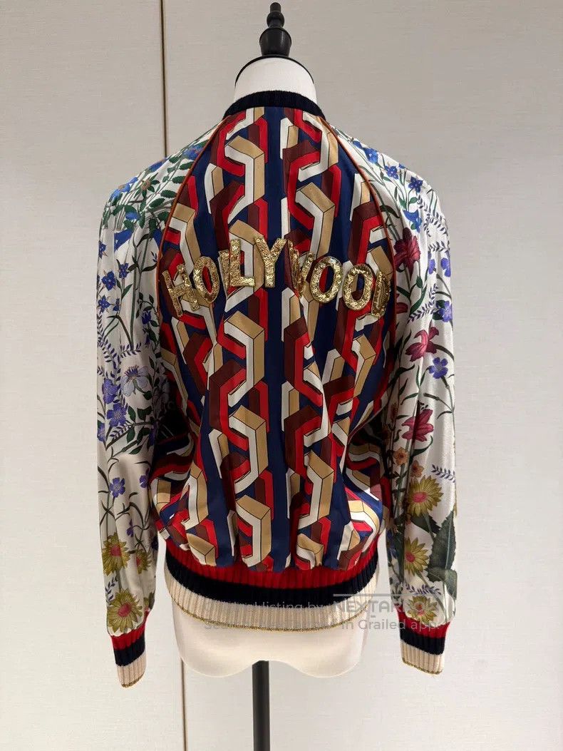 Gucci Gucci Silk baseball uniform jacket Size S / US 4 / IT 40 - 2 Thumbnail