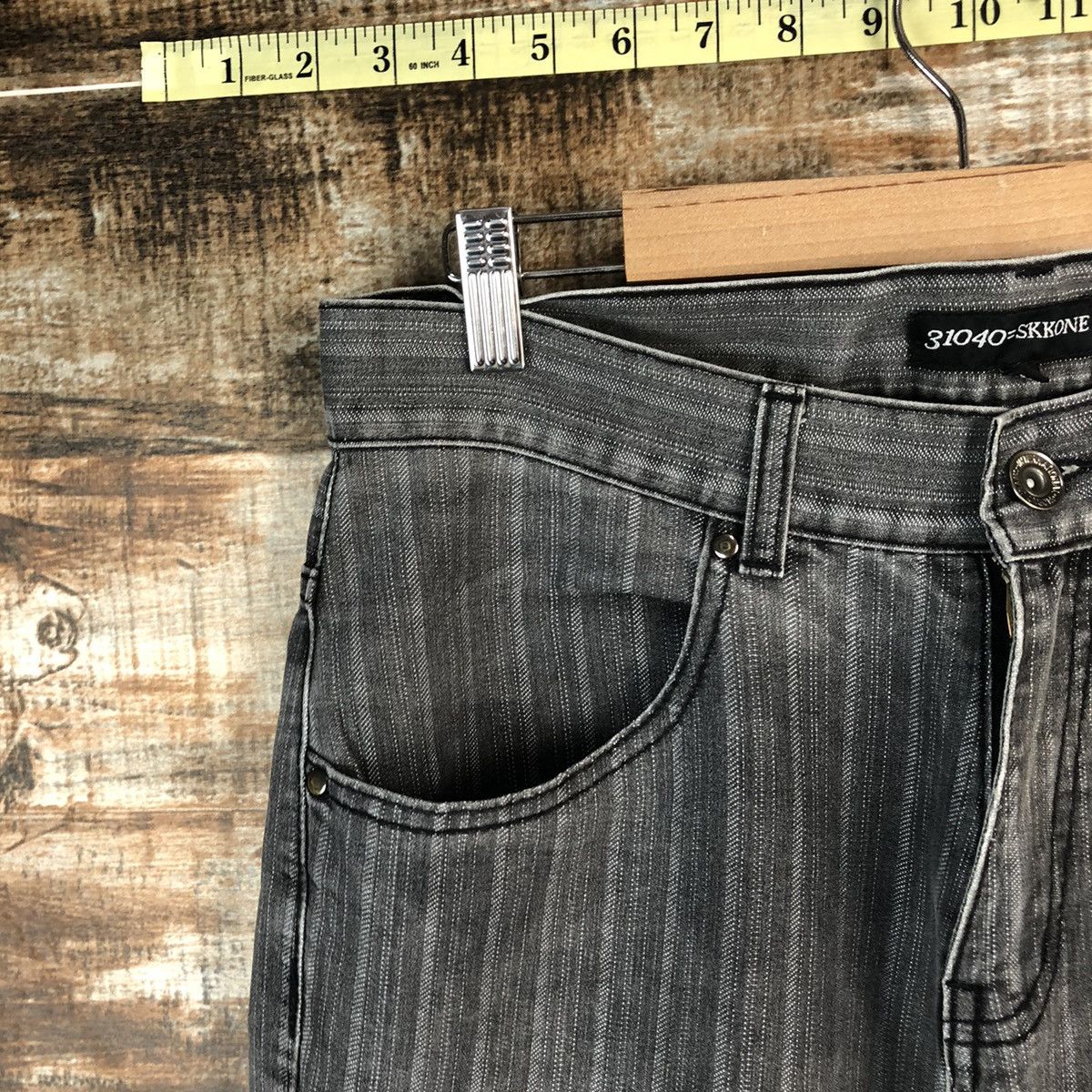 Japanese Brand Skkone Grey stripe cargo Casual Pants #A1434 Size US 32 / EU 48 - 7 Thumbnail
