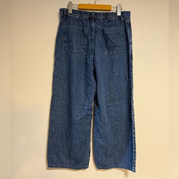 Uniqlo Uniqlo Wide-Leg Jeans Blue Lyocell Blend M (28–29” Waist) Size 28" / US 6 / IT 42 - 8 Thumbnail